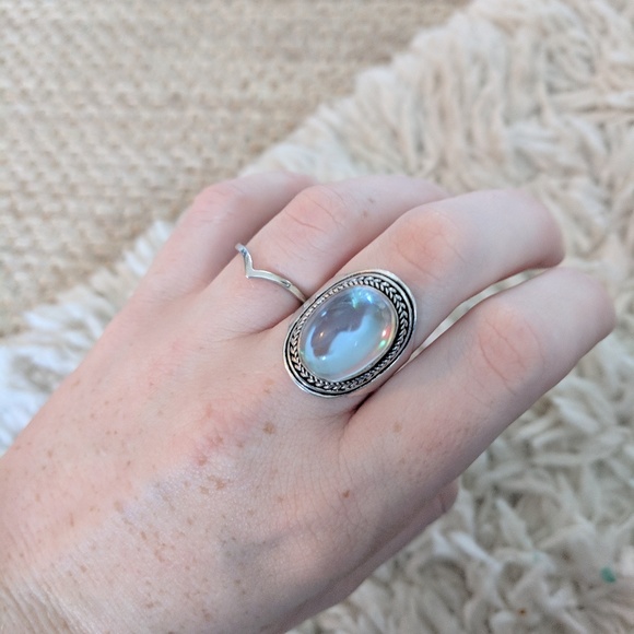 VTG 925 silver Rainbow Ring - Picture 3 of 8